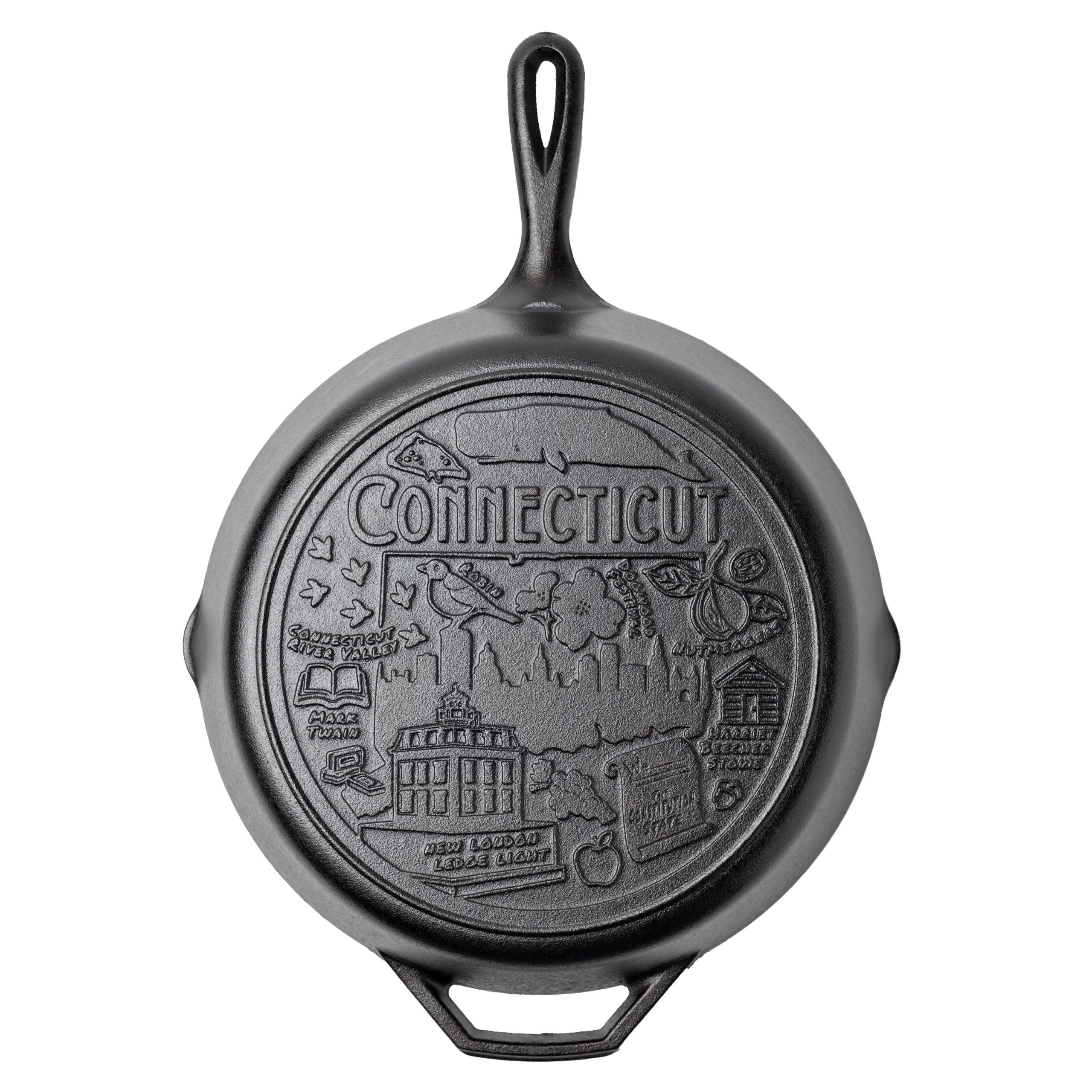 American Road Trip: 12 Inch Seasoned Cast Iron Skillet. Connecticut - Image 6