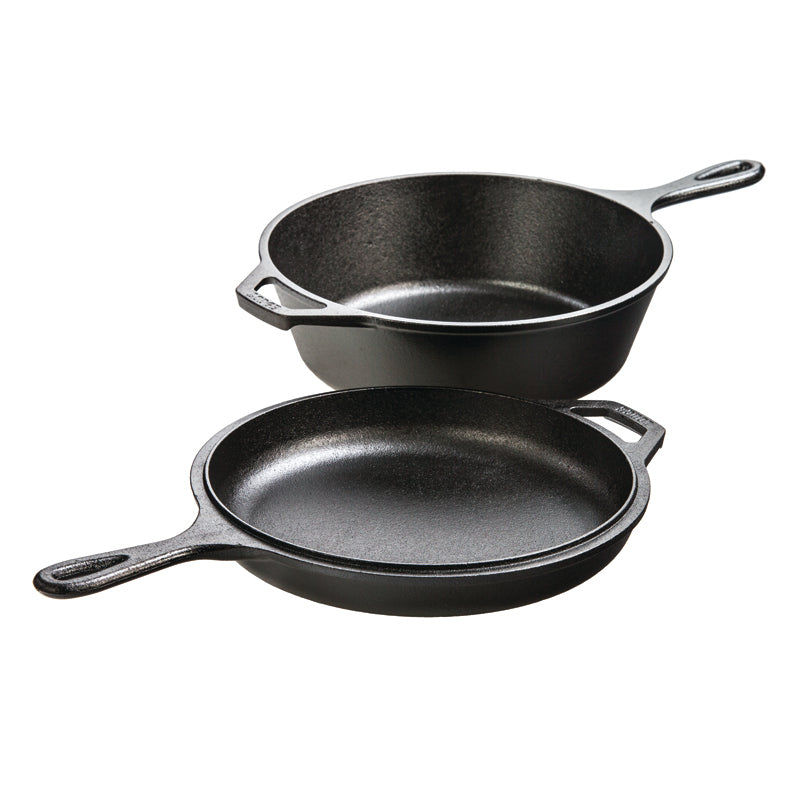 3.2 Quart Seasoned Cast Iron Combo Cooker - Image 16