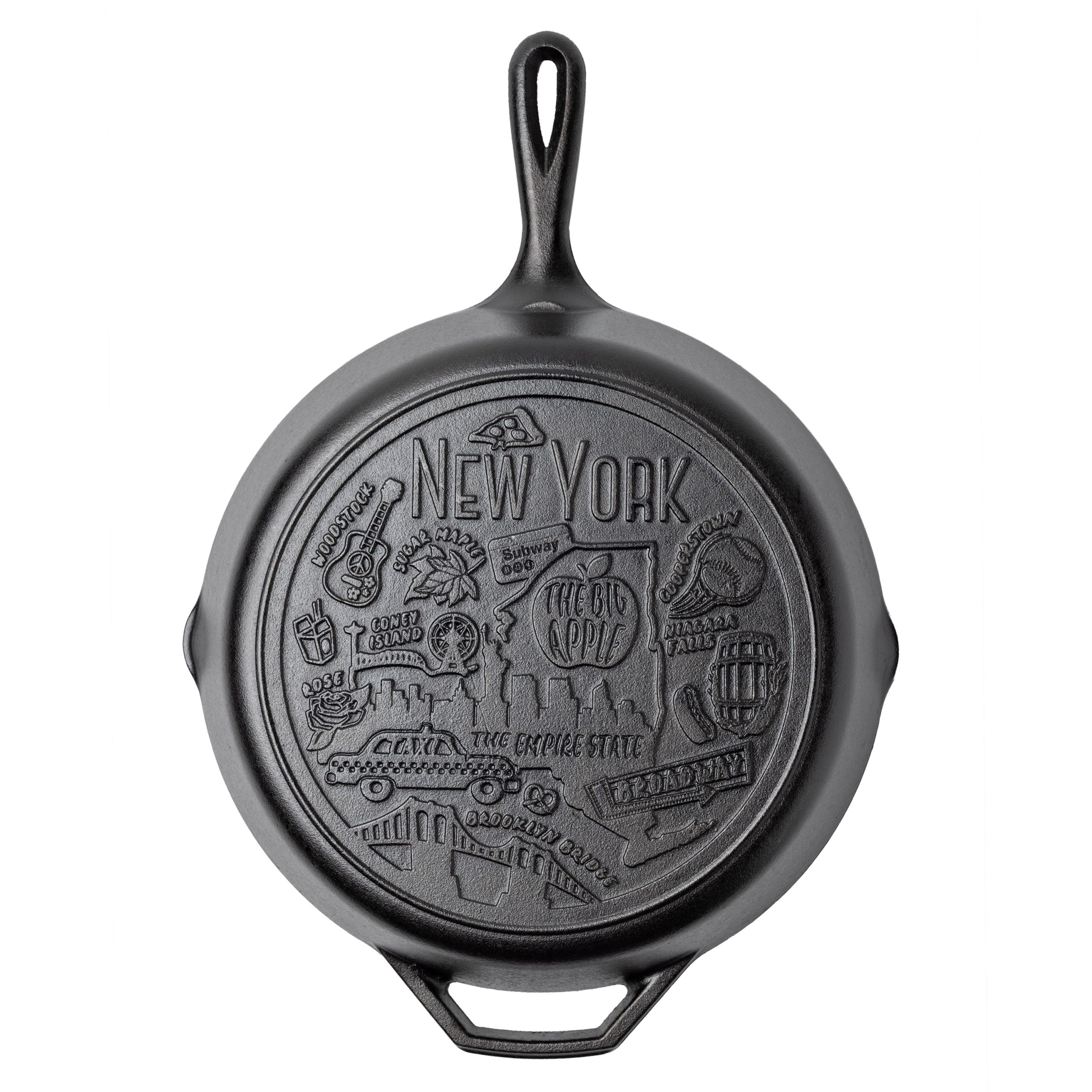 American Road Trip: 12 Inch Seasoned Cast Iron Skillet. New York - Image 6
