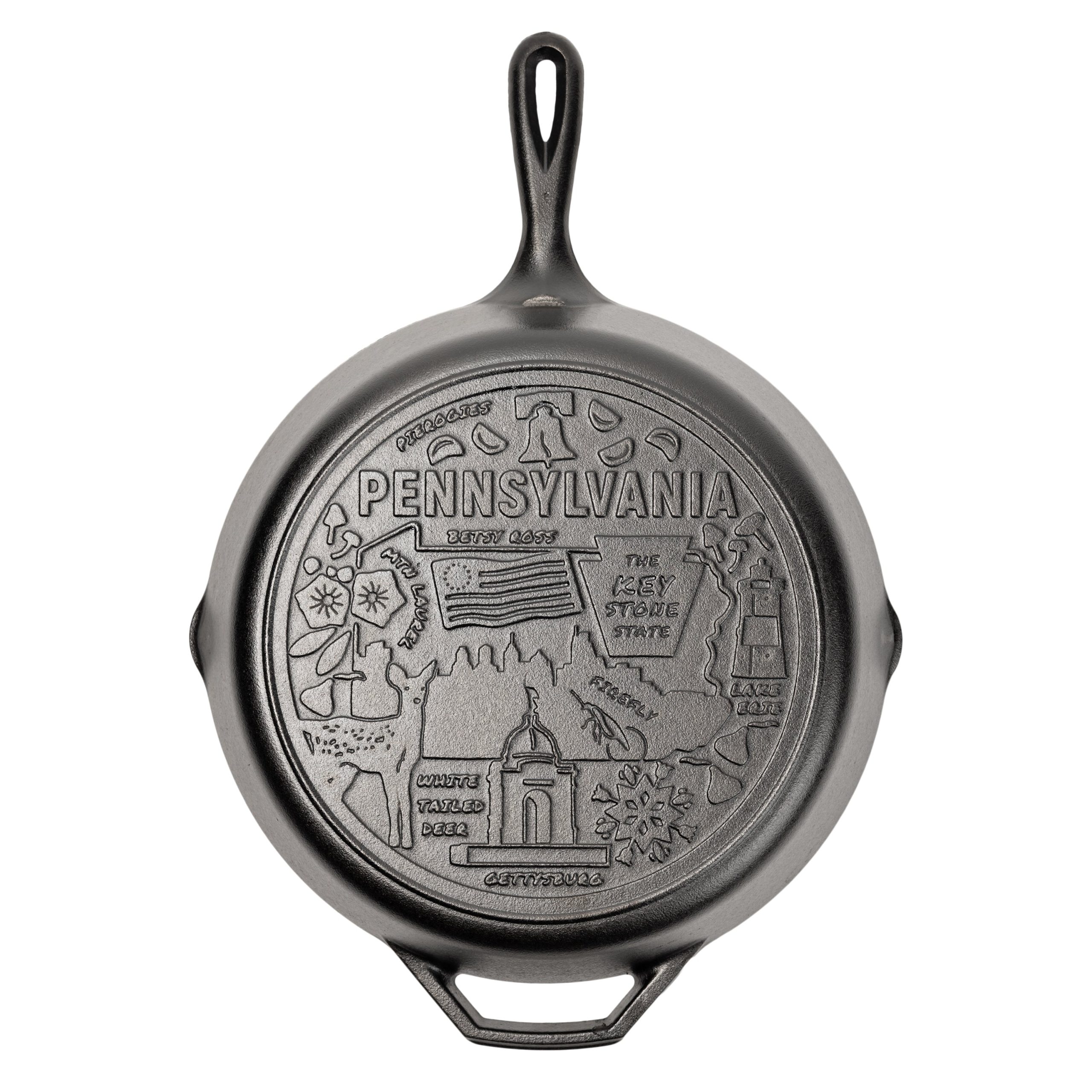 American Road Trip: 12 Inch Seasoned Cast Iron Skillet. Pennsylvania