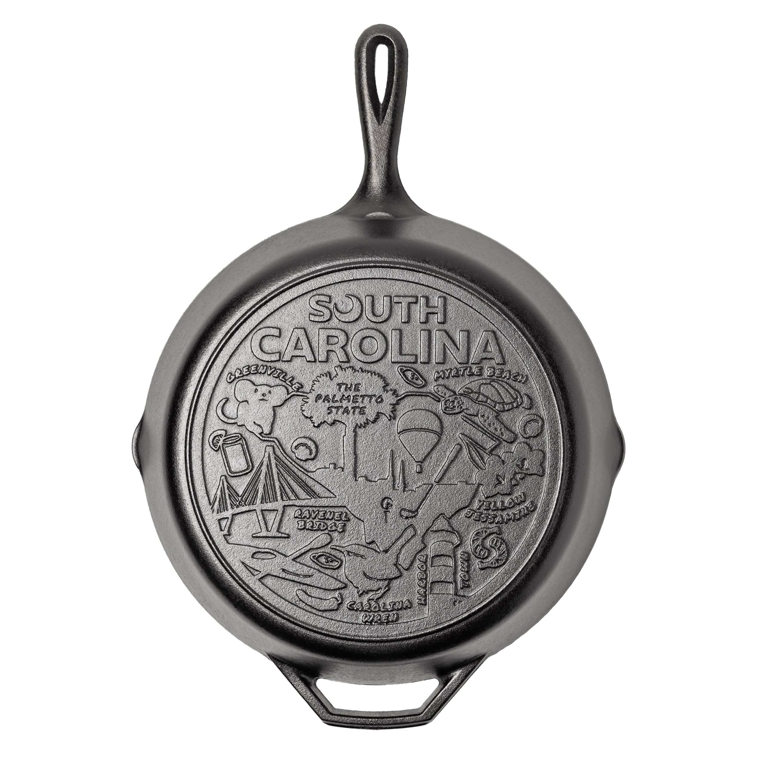 American Road Trip: 12 Inch Seasoned Cast Iron Skillet. South Carolina - Image 6