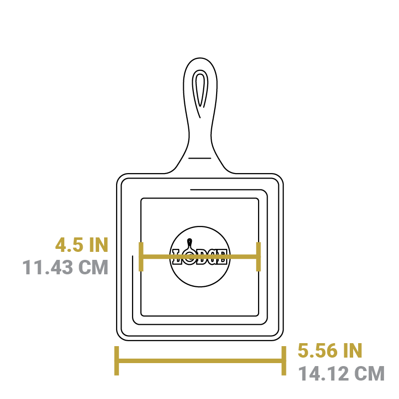 Square Cast Iron Classic Skillet - Image 14